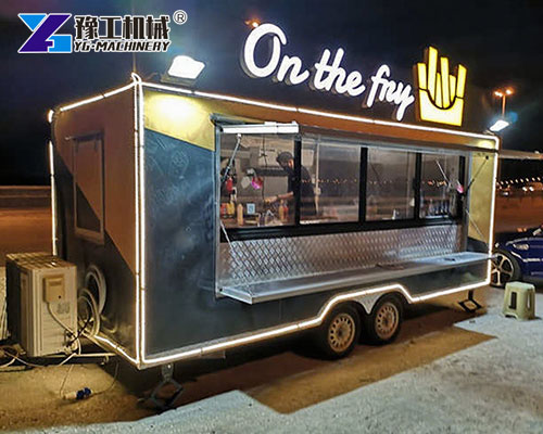 Durable mobile french fry trailer