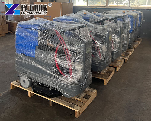 Floor sweeper supplier shipping machine to Canada