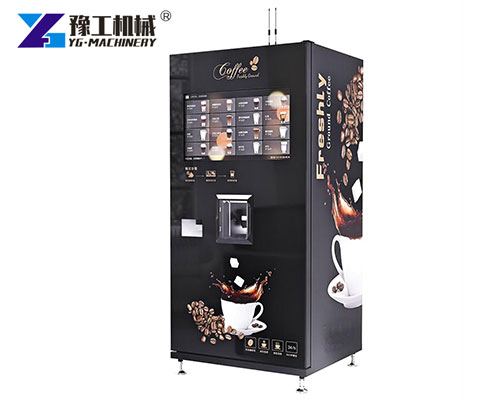 High capacity coffee vending machine with touchscreen