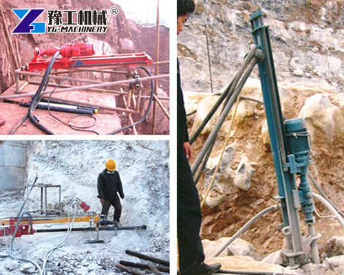 High performance DTH drill rig machine
