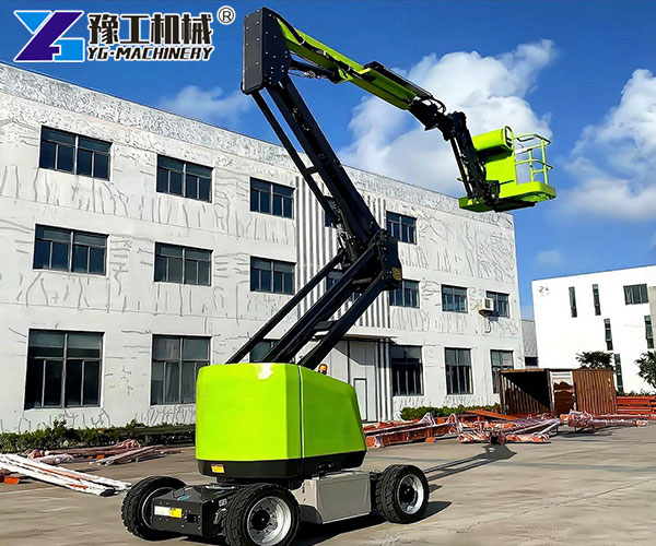 Hydraulic articulating boom lift easy operation