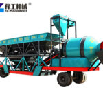 Mini Mobile Concrete Batching Plant On Site