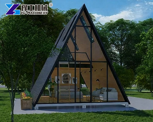 Modular Triangular Wooden House Exported