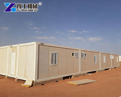 Portable prefab house used for construction site