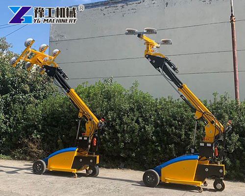 Robotic glass lifter used in curtain wall