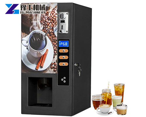 Self service coffee vending machine with payment