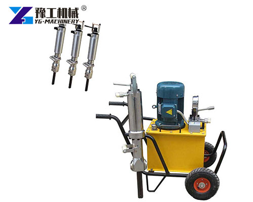 Silent hydraulic splitter used in urban demolition