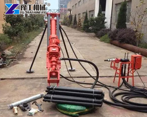 Small portable drilling rig for tight spaces