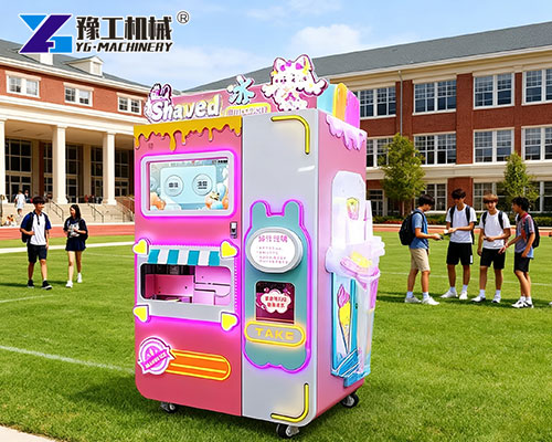Snowflake ice vending machine for school campus sales