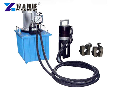 Steel bar coupler machine with hydraulic pump station