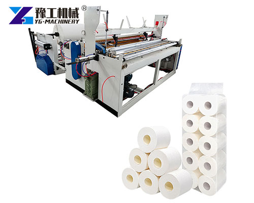 Toilet roll slitting machine cutting jumbo rolls