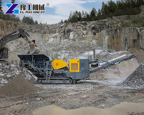 Tracked Mobile jaw crusher for sale in quarry