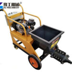 Wall plaster spray machine for even coverage