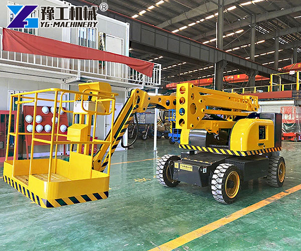 YG articulating boom lift delivered to France