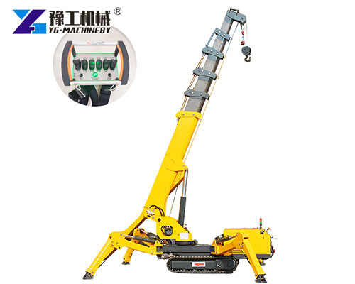 3T crawler crane lifting glass panel