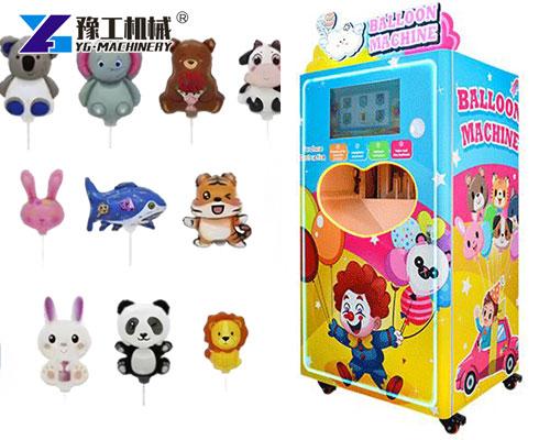 Automatic balloon vending machine with LED screen