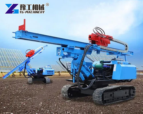 Crawler chassis for solar farm pile driver mobility