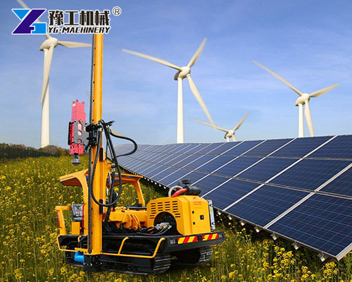 High precision solar pile driving for solar farms