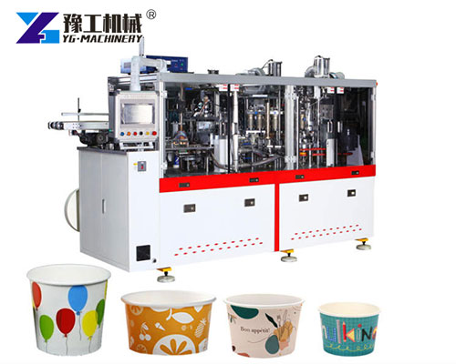 High speed paper bowl machine production line