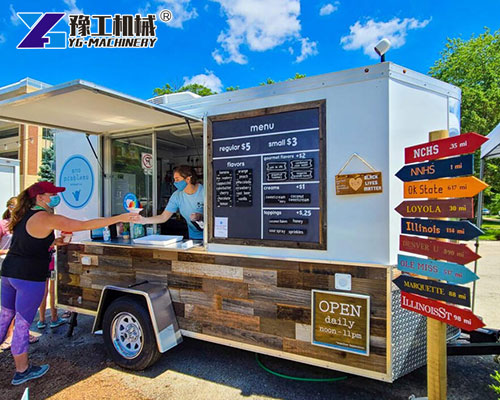 Ice Shaving Business Trailer for Outdoor Markets