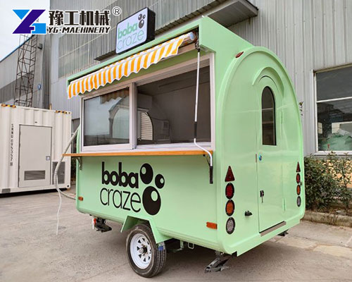 Mobile Bubble Tea Trailer for Outdoor Market