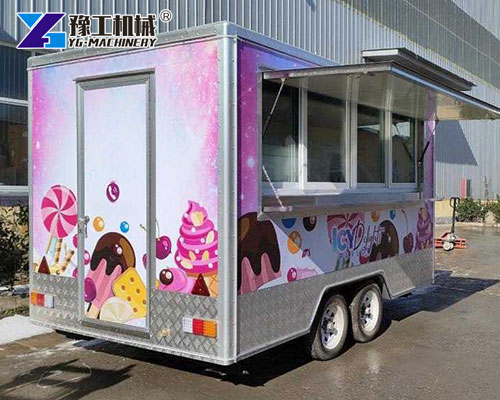 Mobile Ice Cream Trailer for Snow Cones