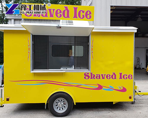Mobile Shave Ice Trailer Ready for Events