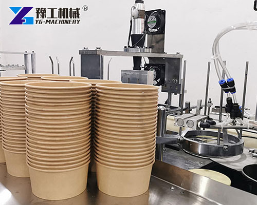 Paper bowl machine forming smooth round edges