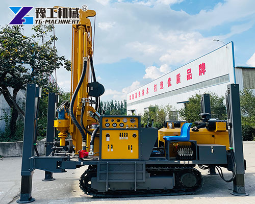 Pneumatic drilling rig for agricultural water supply