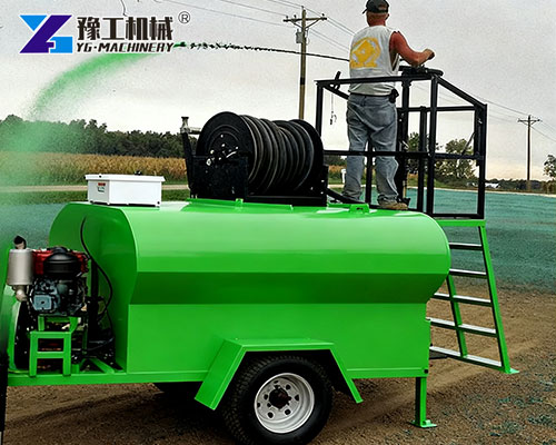 Trailer-mounted hydromulcher for erosion control