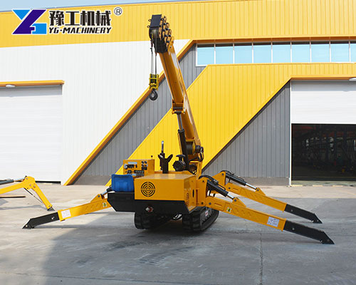 YG 3T crawler crane on construction site