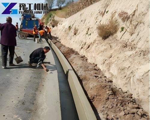 YG concrete curb machine continuous curb forming