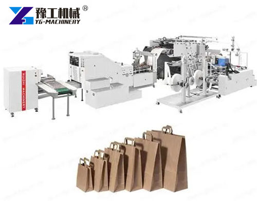 Automatic paper bag machine for kraft paper