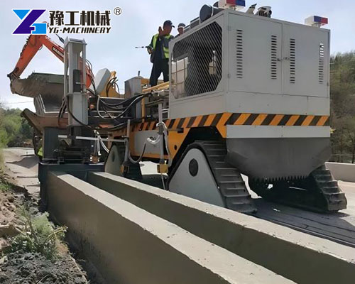 concrete curb machine forming work