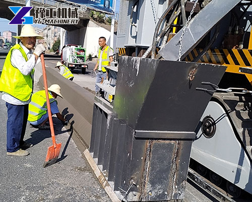 curb forming equipment road application