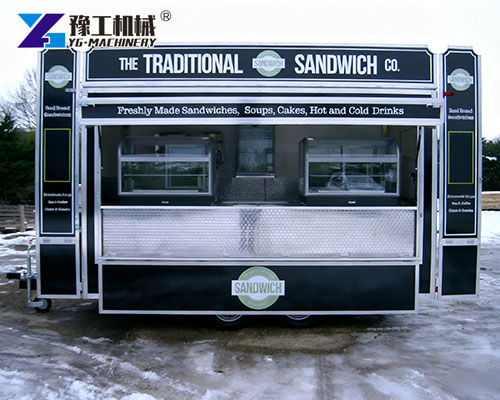 Custom mobile sandwich trailer with full kitchen