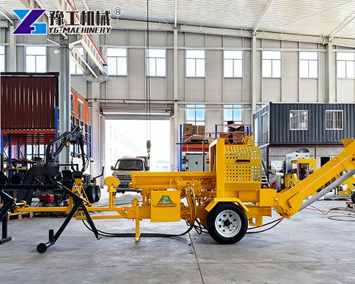 Heavy-duty log splitter with steel frame