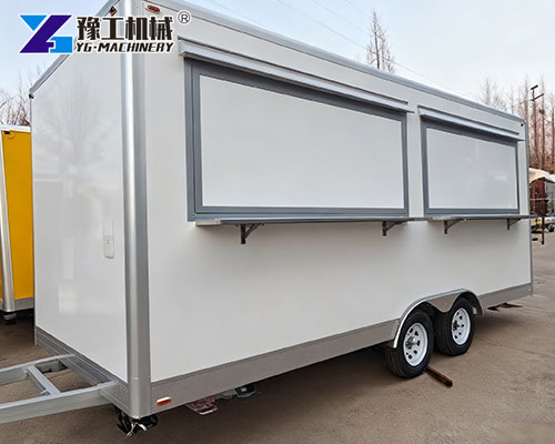 Modern sandwich trailer parked at outdoor event