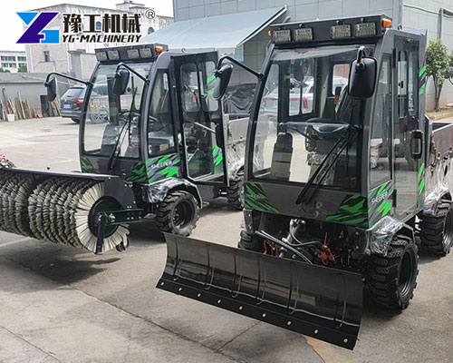 outdoor snow sweeper for winter cleaning
