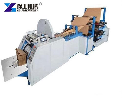 Paper bag making machine with servo motor