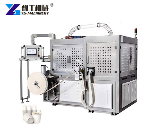 Paper cup jacket machine with servo system