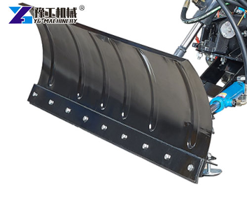 Plow for snow sweeper machine