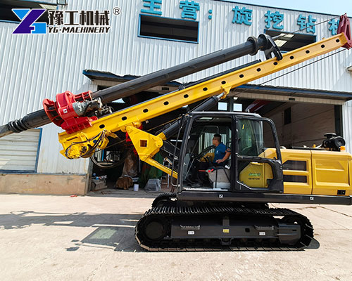 Rotary Piling Machine Drilling In Urban Construction