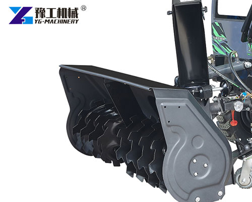 Thrower for snow sweeper machine