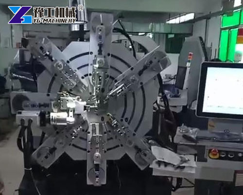 3D wire bending machine operation