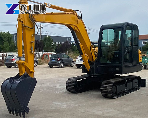 6 ton excavator attachments display