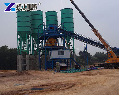 Commercial ready mix concrete production plant