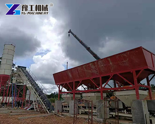 Concrete mixer plant exported to Malaysia project