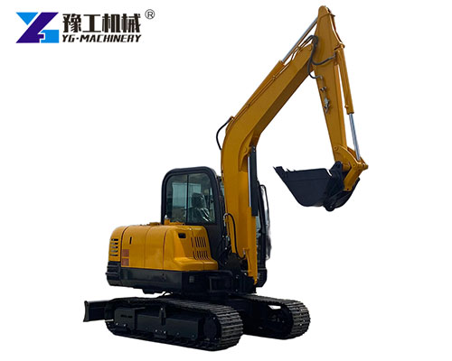 crawler 6 ton excavator close view