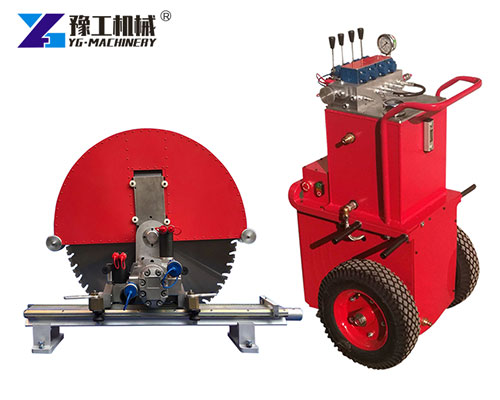 Hydraulic wall saw for heavy concrete cutting